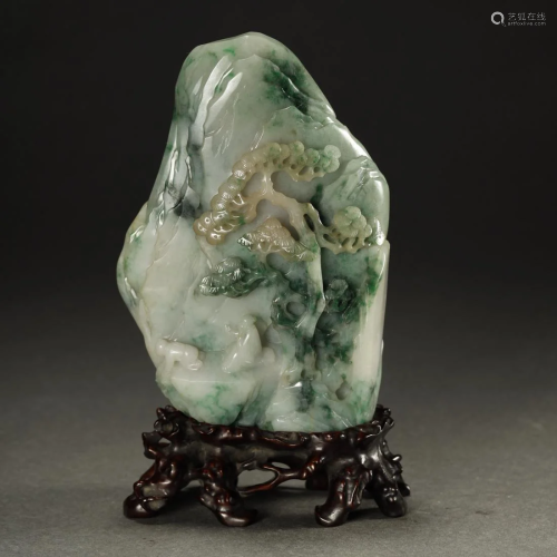 QING DYNASTY,CHINESE EMERALD …