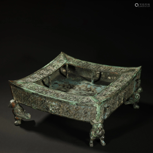 ANCIENT CHINESE BRONZE FOOD VESSEL