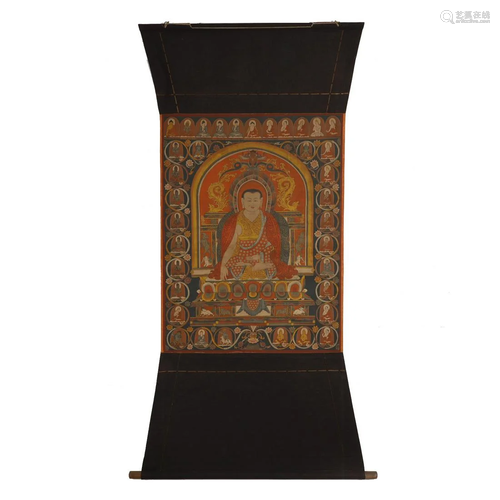 ANCIENT TIBETAN THANGKA