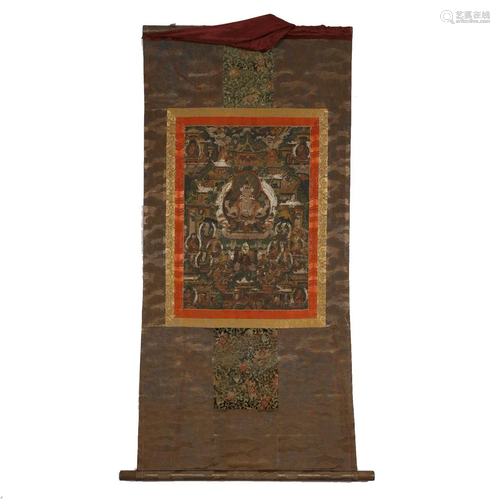 ANCIENT TIBETAN THANGKA