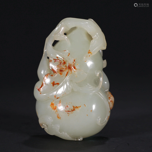 ANCIENT CHINESE WHITE JADE GOURD