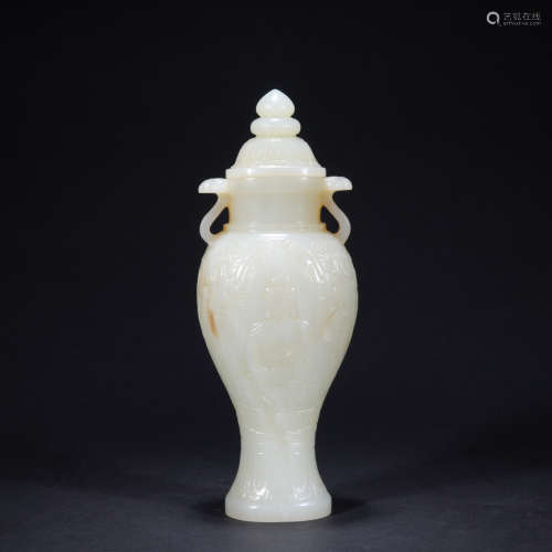 A jade vase,Qing dynasty