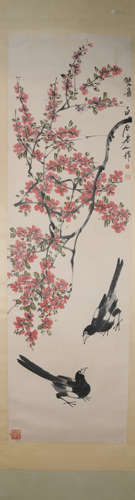 Modern Qi baishi's flower and bird painting