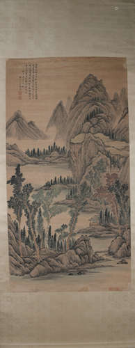 Ming dynasty Ding yunpeng's landscape painting