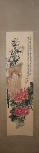 Modern Wu changshuo's flower painting