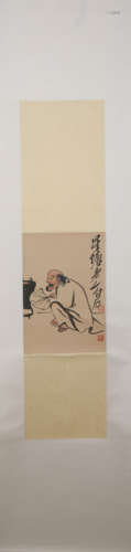 Modern Qi baishi's figure painting