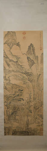 Yuan dynasty Huang gongwang's landscape painting