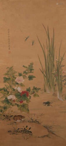 Emperor Huizong of Song Dynasty's flower and bird painting