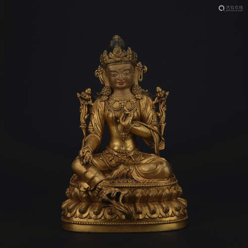 Ming dynasty gilt bronze statue of Drolma