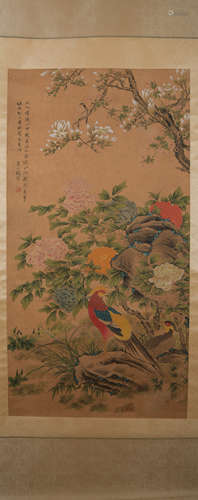 Song dynasty Li gonglin's flower and bird painting