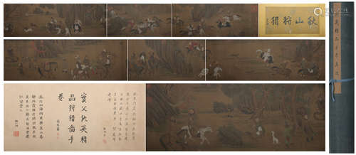 Ming dynasty Qiu ying's figure hand scroll