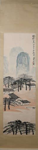 Modern Qi baishi's landscape painting