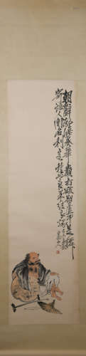 Qing dynasty Wang zhen's figure painting