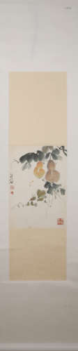 Modern Qi baishi's grass painting