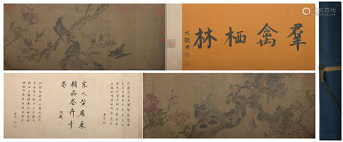 The Five Dynasties Huang jucai's flower and bird hand scroll