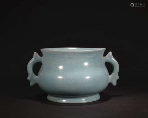 A officer glazed censer,Qing dynasty