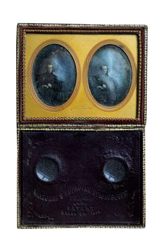 塞缪尔·鲁特 1853 塞缪尔·鲁特 达盖尔银版肖像立体照片 达盖尔银版法 / Daguerreotype