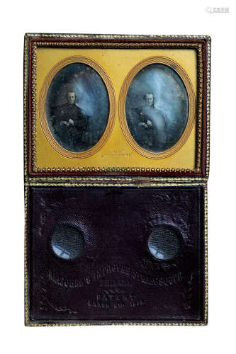 塞缪尔·鲁特 1853 塞缪尔·鲁特 达盖尔银版肖像立体照片 达盖尔银版法 / Daguerreotype