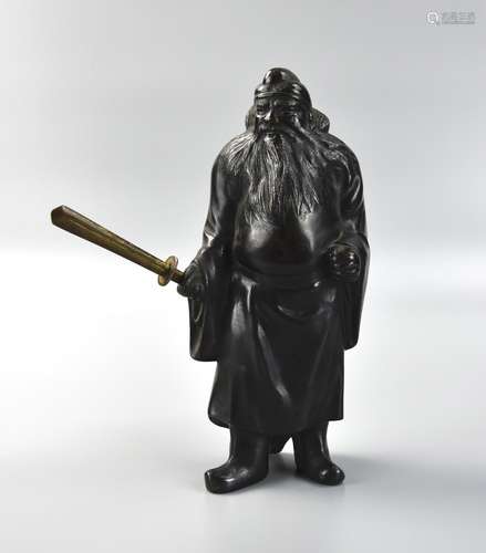 Japanese Bronze Model of Shoji Figure,Meiji Period