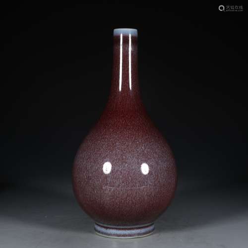 A Chinese Porcelain Transmutation Glaze Vase