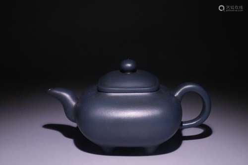 A Chinese Blue Zisha Teapot