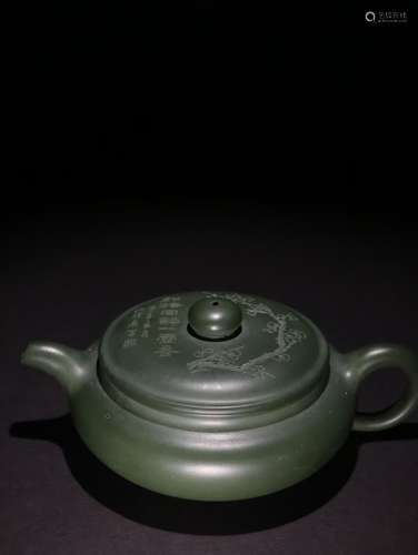 A Chinese Glauconite Sand Teapot