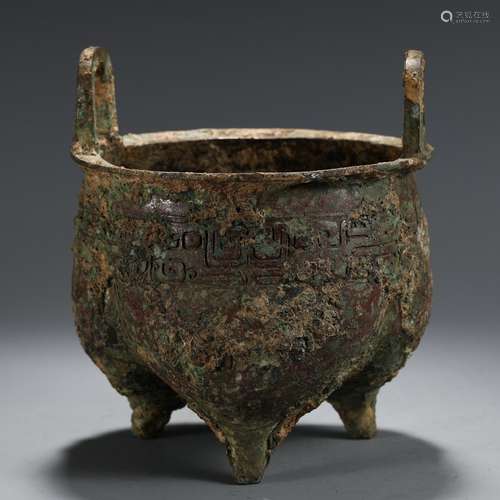 A Chinese Bronze Tripod Censer