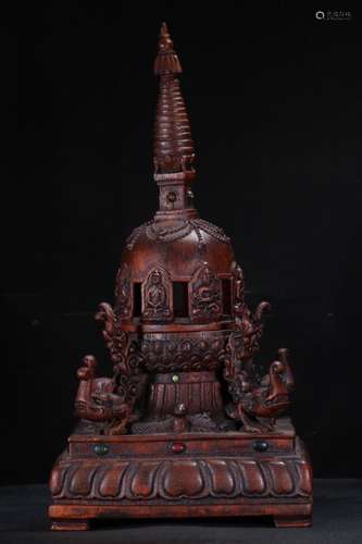 A Chinese Agarwood Pagoda