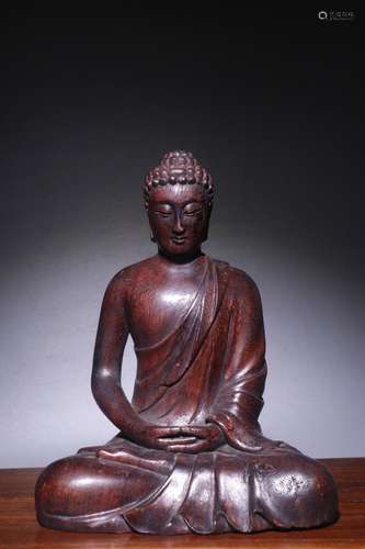 A Chinese Agarwood Buddha Statue