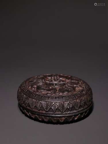 A Chinese Agarwood Box With Lid