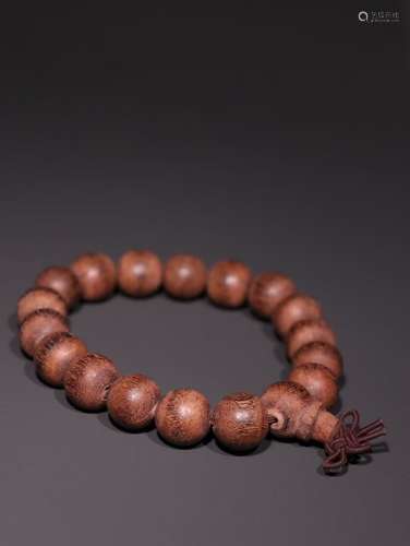 A Chinese Agarwood Bracelet