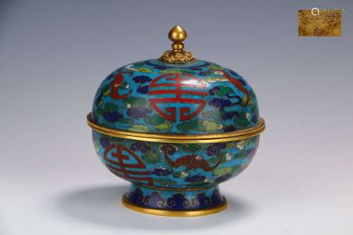 A Cloisonne Covered Box in the seventeenth century