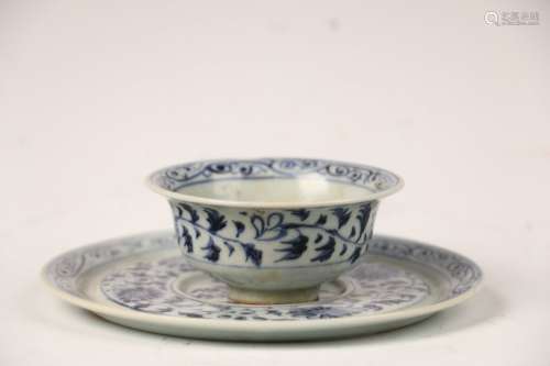 A Blue and White Plate in the thirteenth century