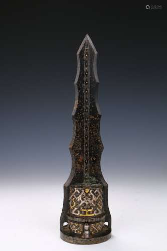 An Ancient Weapon with Gold and Silver Inlaid in the Warring States Period