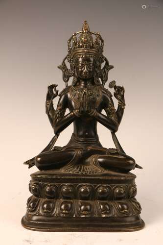 A Bronze Tara Statue in the eighteenth century