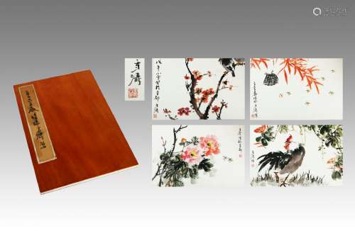 Wang Xuetao's Album of Paintings   in modern times