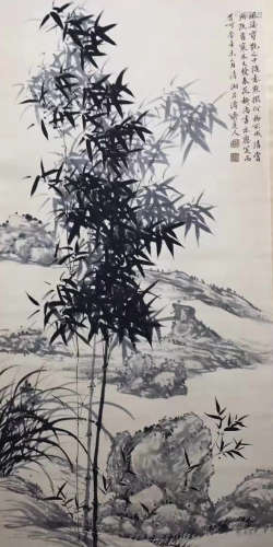 a painting of bamboo by Shi Tao