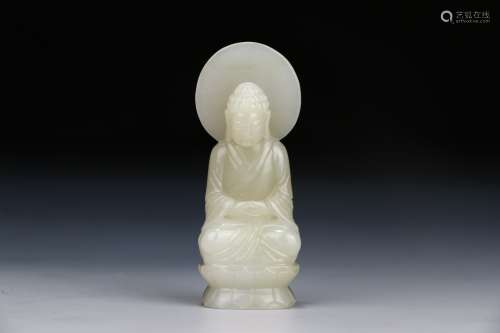A Hetian Jade Guanyin  Ornament       in the seventeenth century