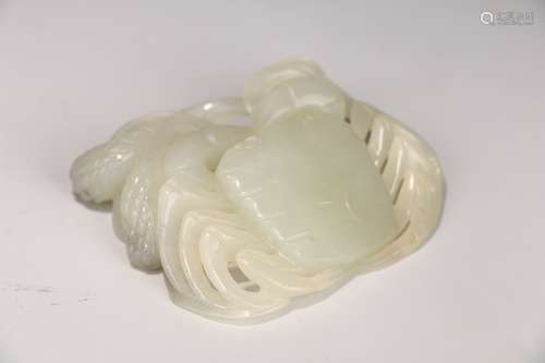 A Hetian Jade Crab-shaped Piece  represents 