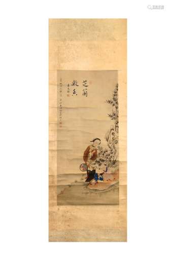 Qin Wenjin's Vertical  Painting in  the seventeenth century