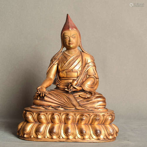 A Chinese Gild Bronze Buddha Statue