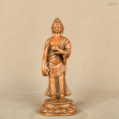 A Chinese Copper Statue of Sakyamuni