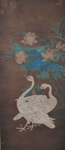 A Chinese Flower&bird Painting, Lin Chun Mark