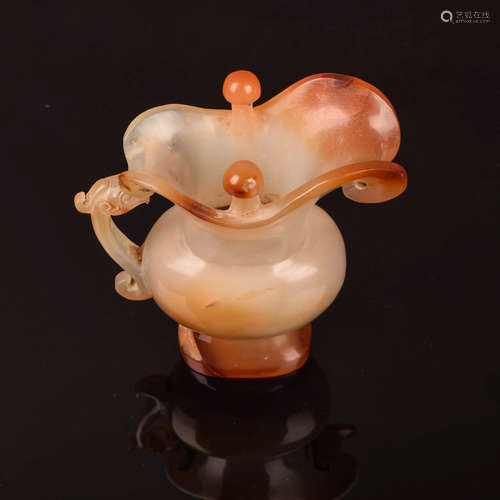 A Chinese Hetian Jade Carved Cup