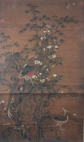 A Chinese Flower&bird Painting, Huang Jucai Mark