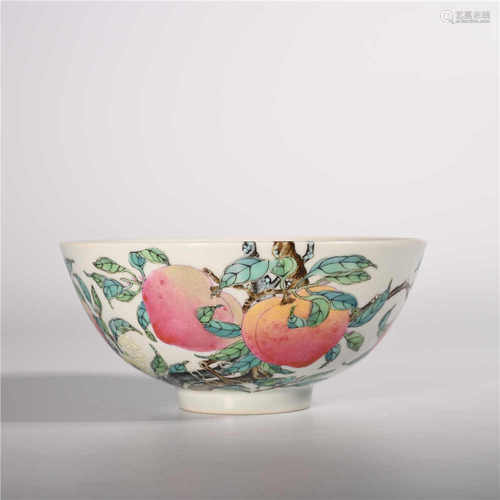 Yongzheng of Qing Dynasty            Pastel bowl