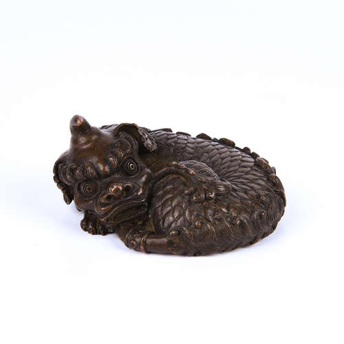 the Ming dynasty            Copper Unicorn Paperweight