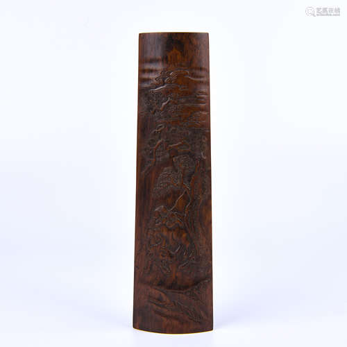 the Qing dynasty            Red sandalwood Paperweight