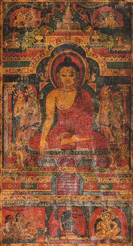 13世纪  释迦牟尼佛唐卡