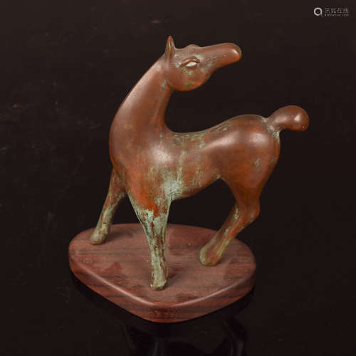 A Chinese Copper Horse Ornament